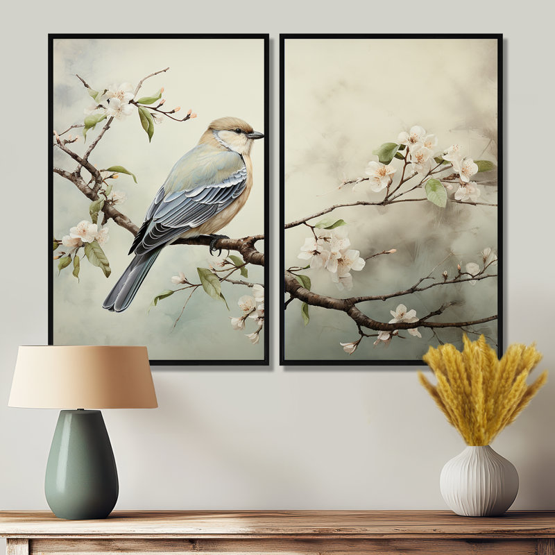 Oiseau majestueux, art mural, Noir, H 36 po x l 48 po, Reproduction encadrée sans passe-partout