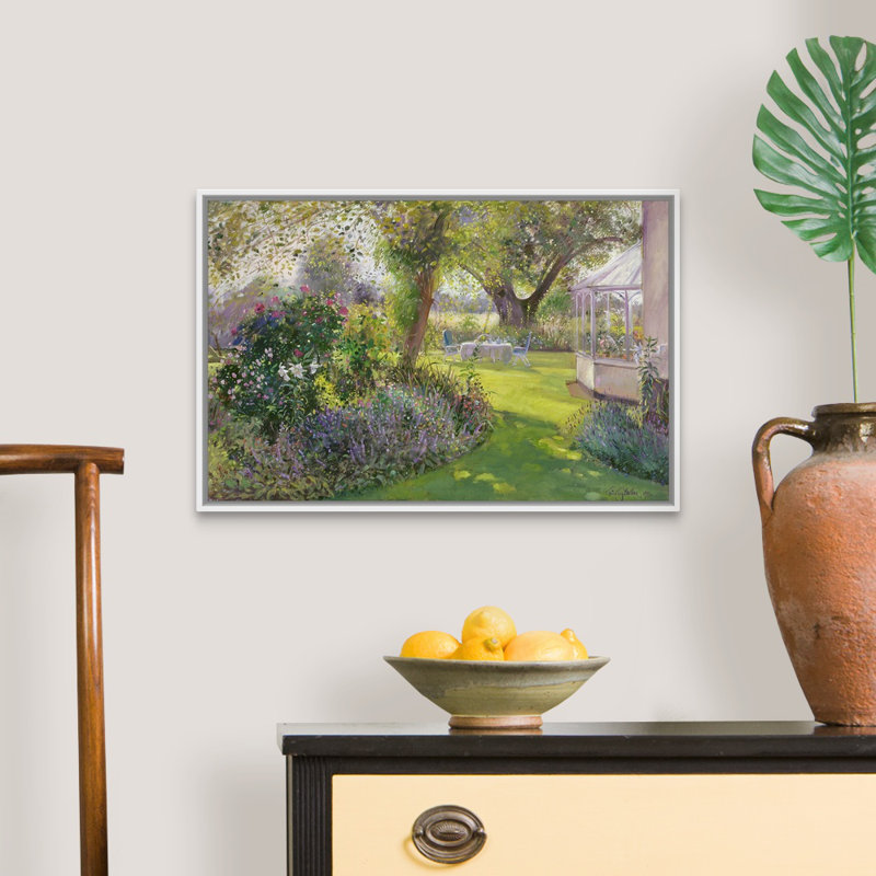 «Tea Under the Great Oak» par Timothy Easton, reproduction d'art sur toile, H 18 po x l 26 po x P 1,75 po