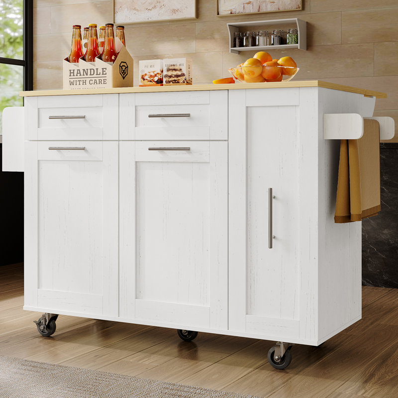 Kitchen Island, White