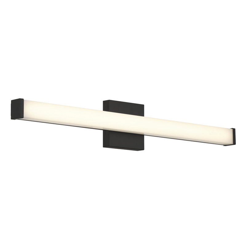 Éclairage pour meuble-lavabo à DEL Ronning, H 2 po x l 30 po x P 2 po, Noir mat