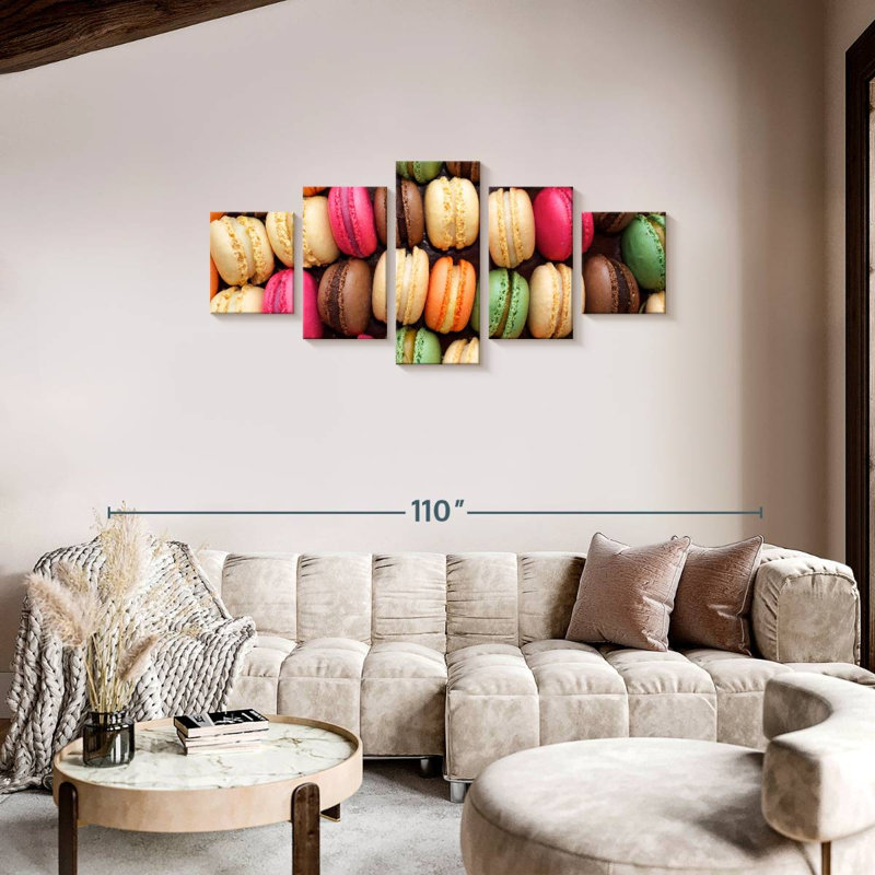 Macarons, 34" H x 74" W