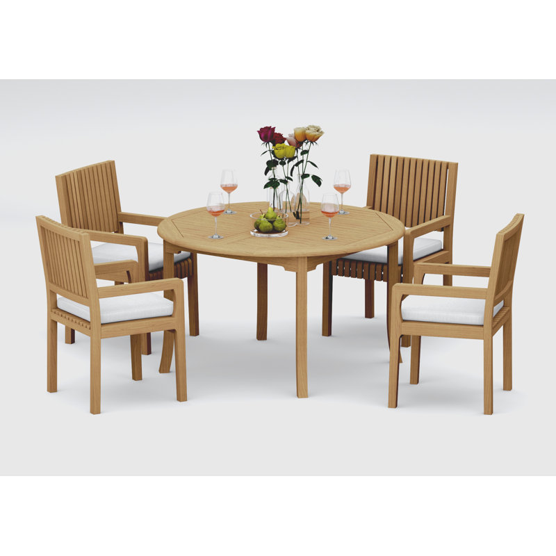 Maldives Outdoor 5 - Piece Teak Dining Set