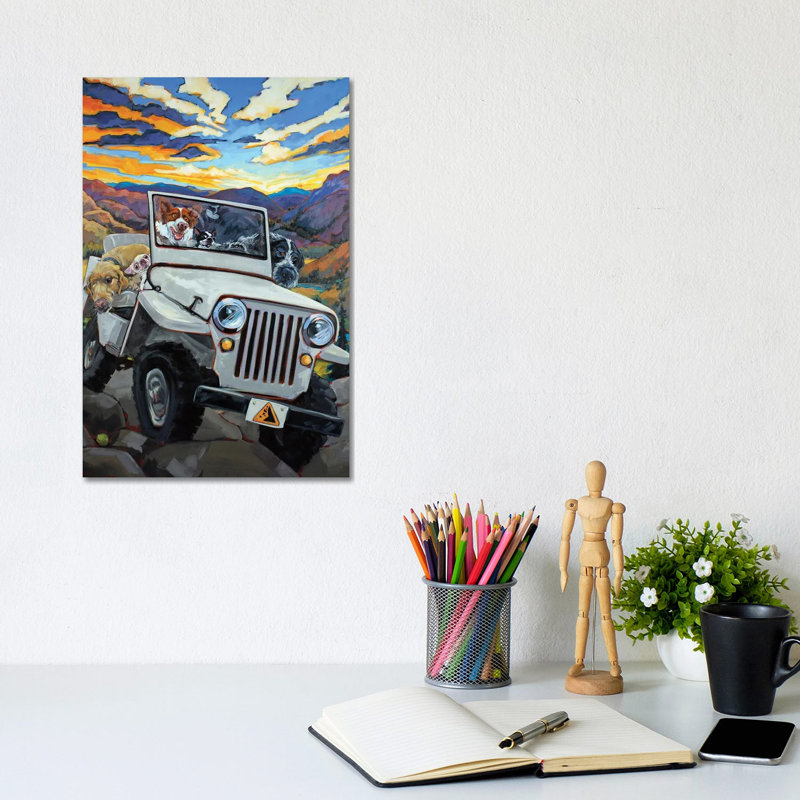 Watch For Falling Rocks by CR Townsend - Wrapped Canvas Print, 20.32 cm H x 30.48 cm W