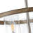 3-Lamp sand nickel dimmable glass iron Flush mount light