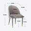 Chaise d'appoint en velours Zacaras-2113509151