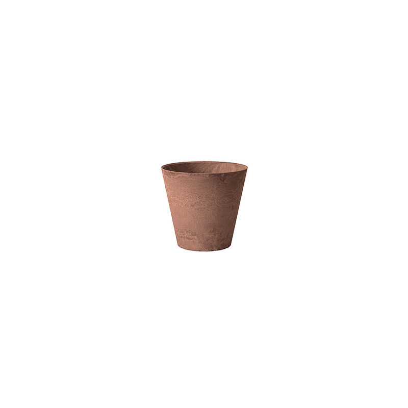 Pot de fleurs en résine à arrosage automatique Carrero, H 6 po x l 6,25 po x P 6,25 po, Rouille