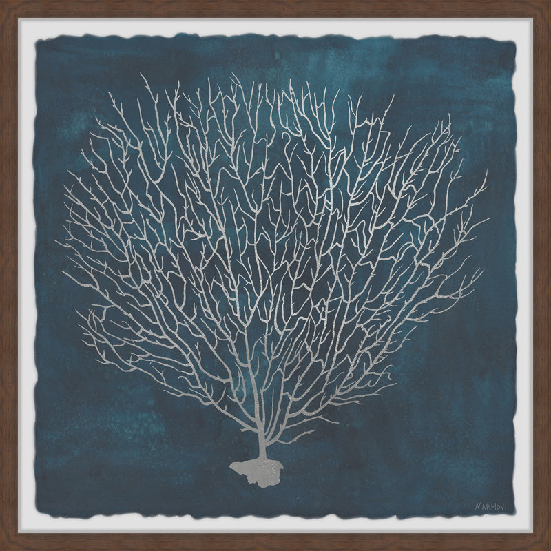 Inverse Sea Fan V Quadriptyque D - 18 x 18