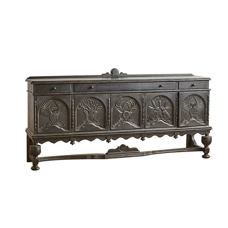 Buffet décoratif de style français de haute qualité, Gris