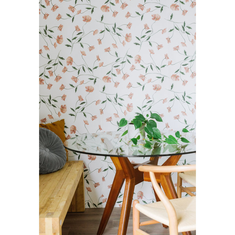 Floral Wallpaper, Pre-Pasted