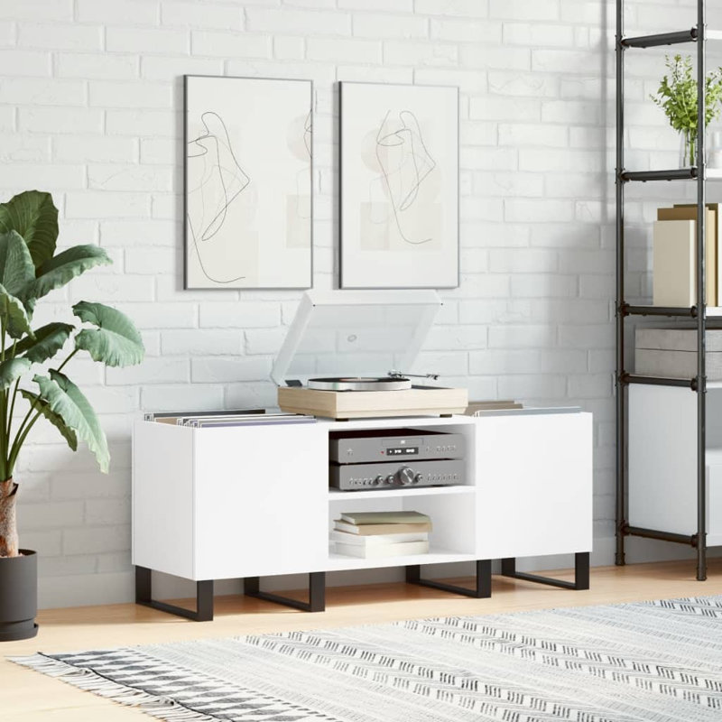 48cm H Media Cabinet, White