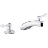 Triton Bowe 0.5 GPM Widespread Bathroom Sink Faucet with Aerated Flow and Lever Handles, Drain Not Included