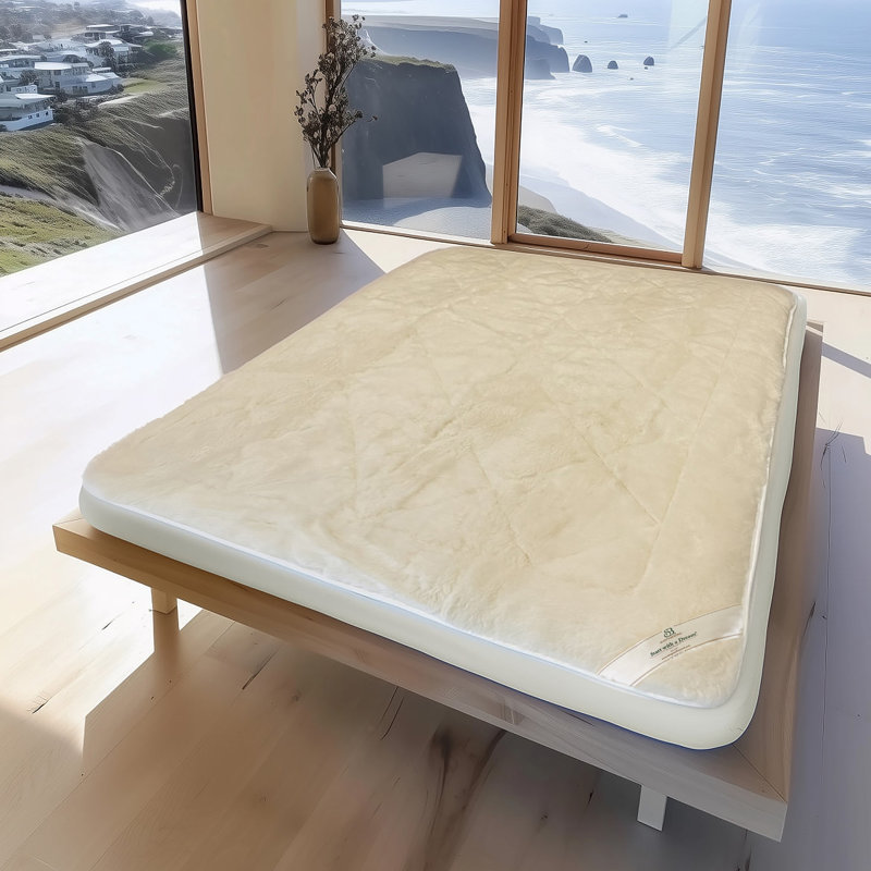 Protège-matelas en laine 0,4 po Tonquin, Grand lit