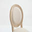Ensemble de 2 chaises de salle à manger French Country, rembourrées avec dossier rond, tréfilées et sculptées, démontables pour une utilisation polyvalente, beige