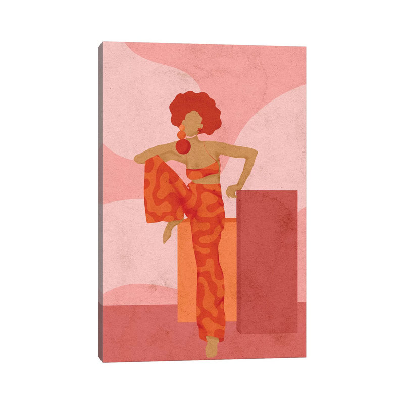 Lorena par Reyna Noriega - reproduction imprimée, H 12 po x l 8 po x P 0,75 po, Toile tendue, Pas de tapis