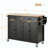Kitchen Island Cart With Solid Wood Top And Locking Wheels,4 Door Cabinet And Two Drawers,Spice Rack, Towel Rack-352189555