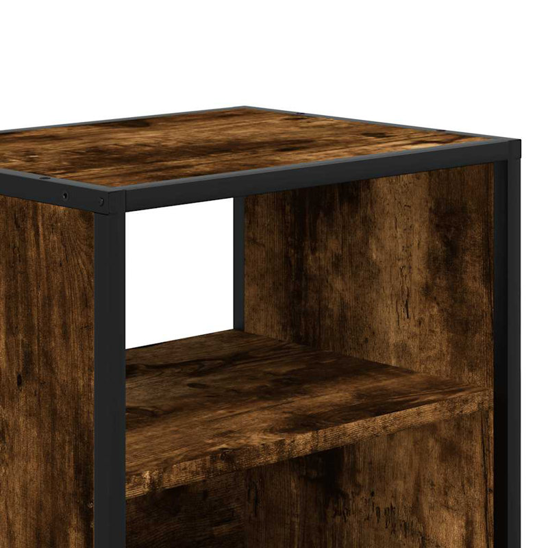 40 cm W Bedside Table, Smoked Oak, 2