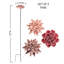 Ceramic Garden Flower Stakes, Set Of 3