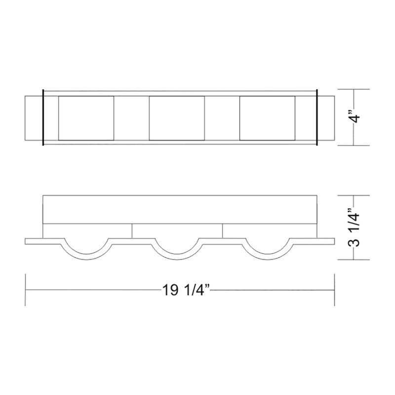 Internos 3-Light Bath Bar