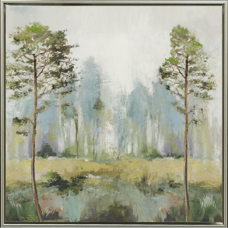«Tall Green Trees II», art mural sur toile