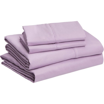 Ensemble de draps 4 pièces en microfibre brossée légère et respirante avec poches profondes, infroissable, grand