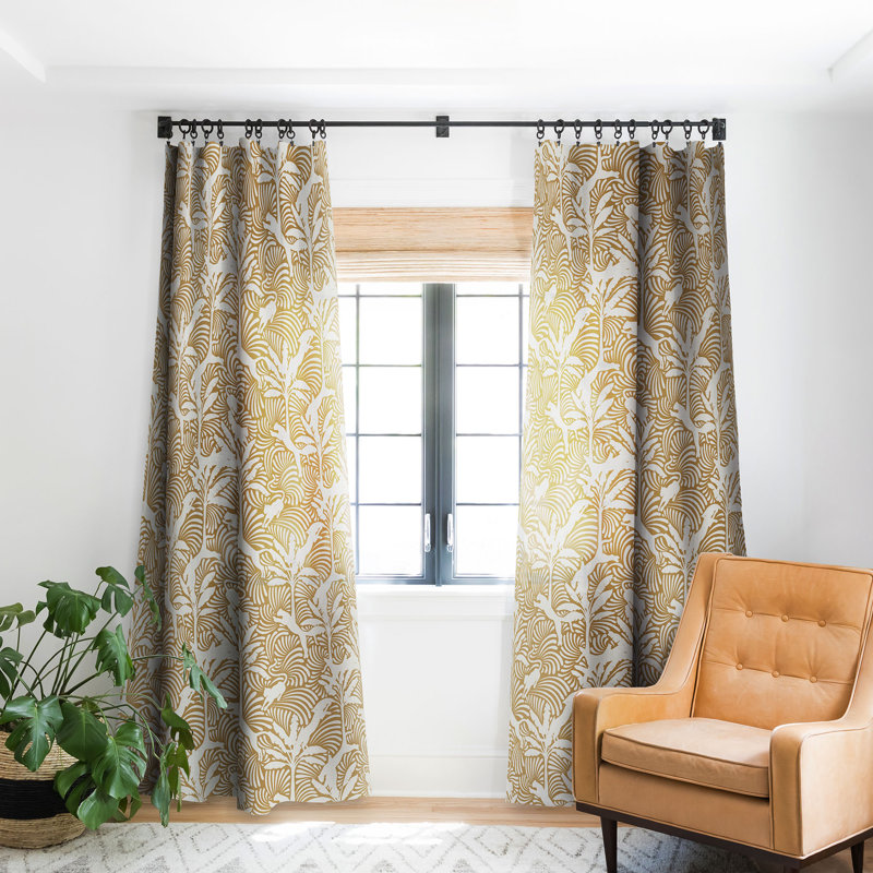 Yanesha Blackout Curtain Single Panel, 50" W x 84" L
