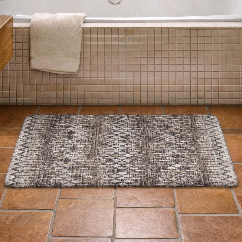 Premium Machine Washable Dream Shag Chevron Rug, 2'6" x 3'10", Brown