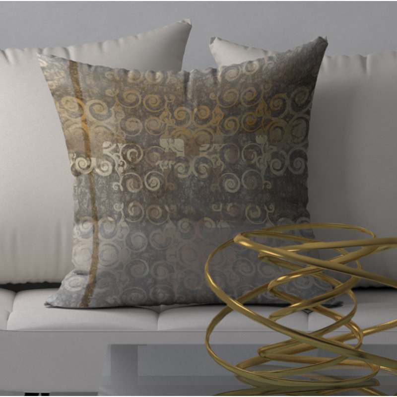 Abstract Reversible Throw Pillow, 20" x 20"