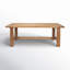 Nonnie Rectangular Natural Brown Wood Dining Table-99238330