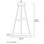 Cuomhouse Dimmable LED Wagon Wheel Chandelier
