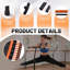 Rebondisseur de forme physique 48 po pour adultes avec barre à poignées réglable, cordes élastiques, stable et silencieux, intérieur extérieur, capacité maximale de 450 lb