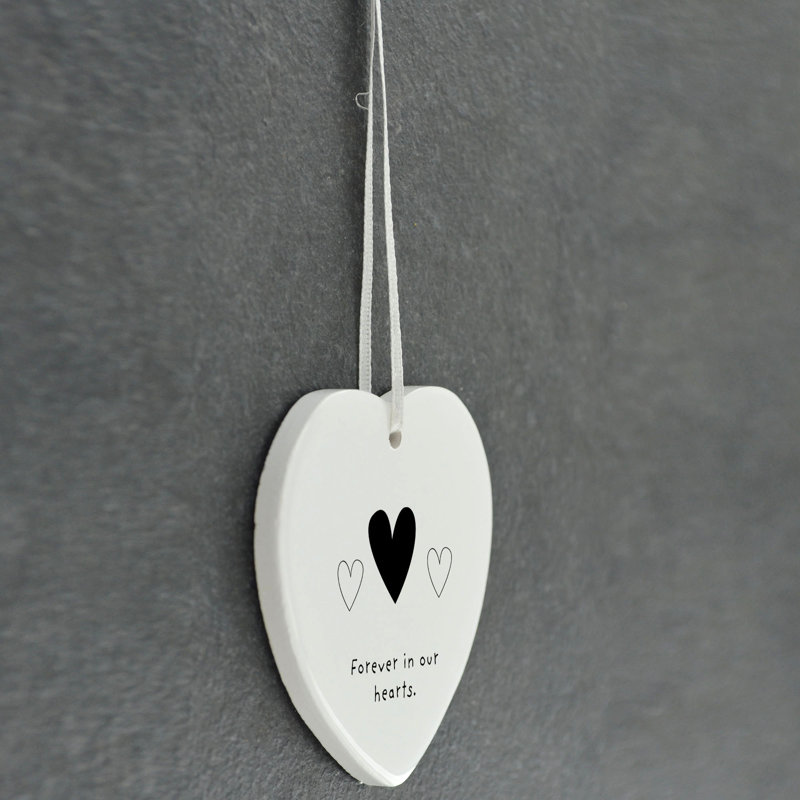 Sanson Forever In Our Hearts Heart Shaped Ceramic Ornament