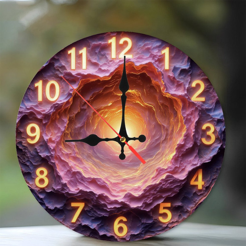 Horloge avec tunnel lumineux