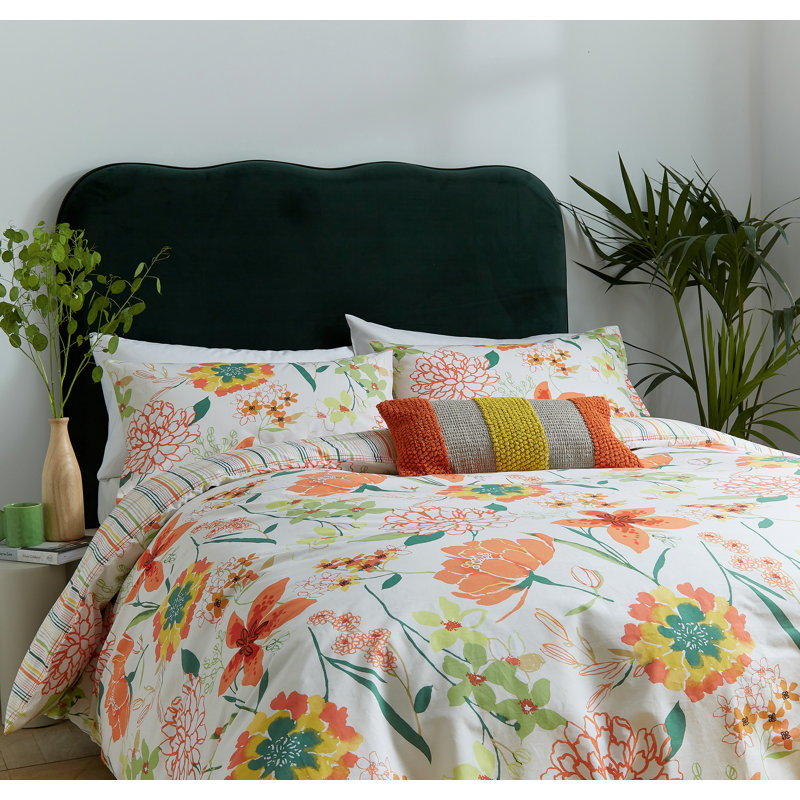 Isla Cushion, Orange Striped