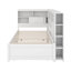 Lit de jour simple avec tablettes, USB et lit gigogne-614127058