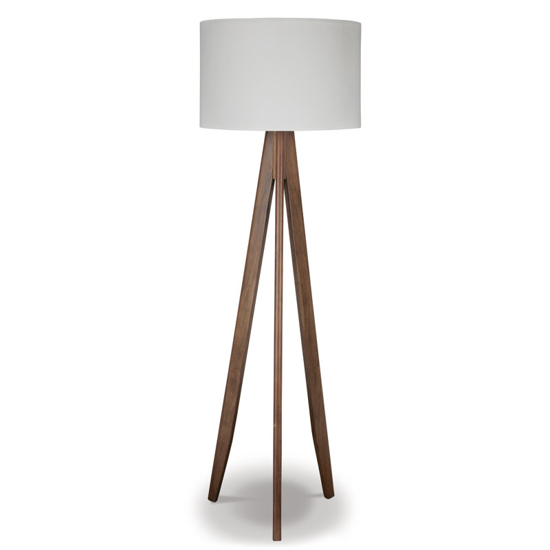 Dallson Floor Lamp, Brown