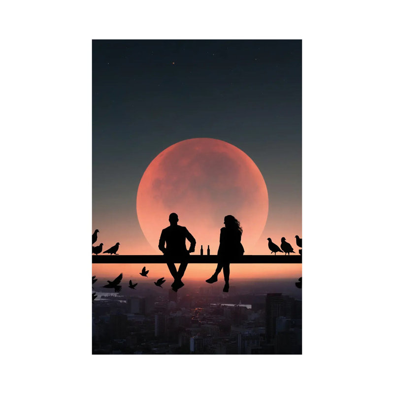 Love City by Abdullah Evindar - Wrapped Canvas Print, 30.48cm H x 20.32cm W x 1.91cm D