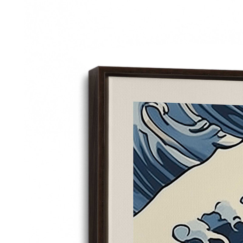 Cerulean Break, reproduction sur toile dans un cadre, H 12 po x l 8 po, Cadre noir satiné