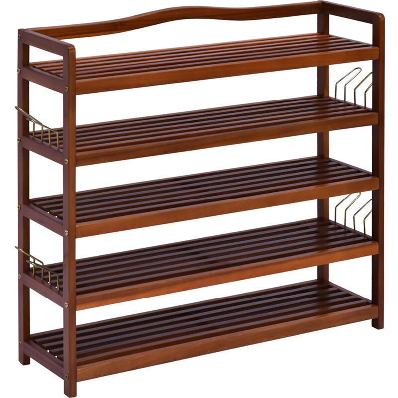 25 Pair Solid Wood Shoe Rack