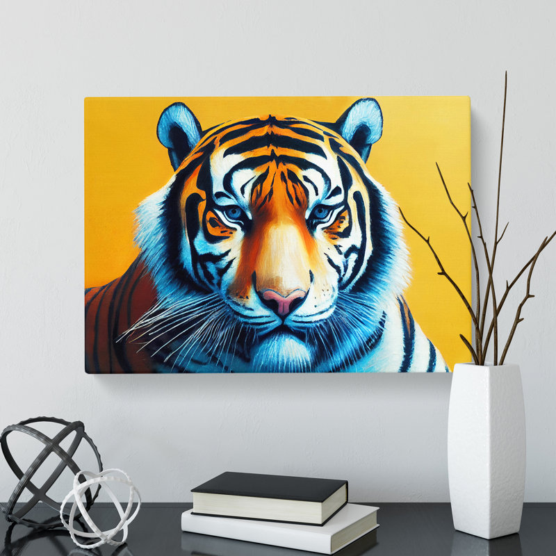 Tiger Portrait Vol.1 - Wrapped Canvas, 35cm H x 50cm W x 3cm D