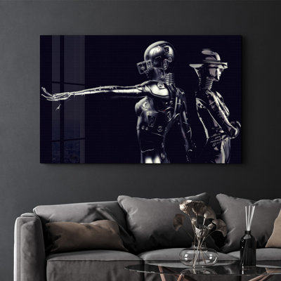 Peinture murale élégante en verre trempé 18,1 po x 28,3 po | 100% verre trempé, épaisseur: 0,16 pouce | Imprimé UV pour des couleurs éclatantes et une durabilité | Parfait pour la décoration intérieure et l'esthétique moderne