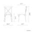 Chaise d'appoint empilable en résine à dossier croisé Guthbrand-1634213087