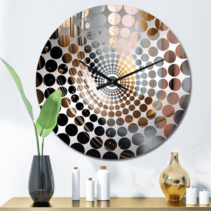 Libia - Horloge murale abstraite en marbre, Petit