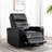 Ryun 33.1'' Wide Breathable Leather Power Recliner with Arm Table and Cup holder-940179134