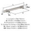 Poignée d'armoire centrale en nickel satiné 5-1 / 16 po (128 mm) Central - paquet de 25-111777996-111778003