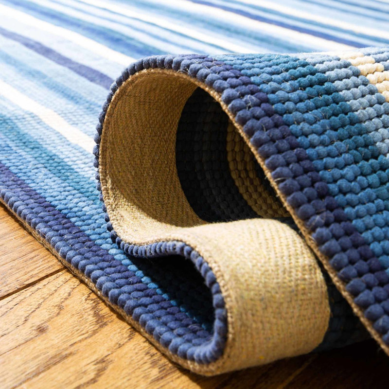 Ralph Lauren Martine Stripe Wool Striped Rug, Rectangle 8' x 10'