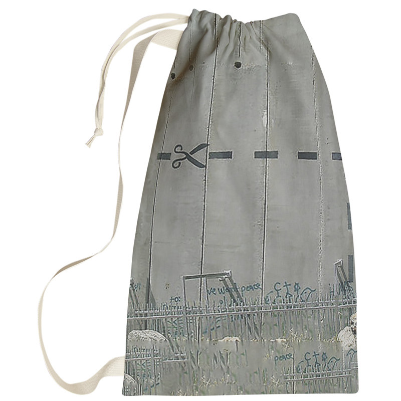 Fabric Laundry Bag with Handles, Small (29" H x 18" W x 1" D)