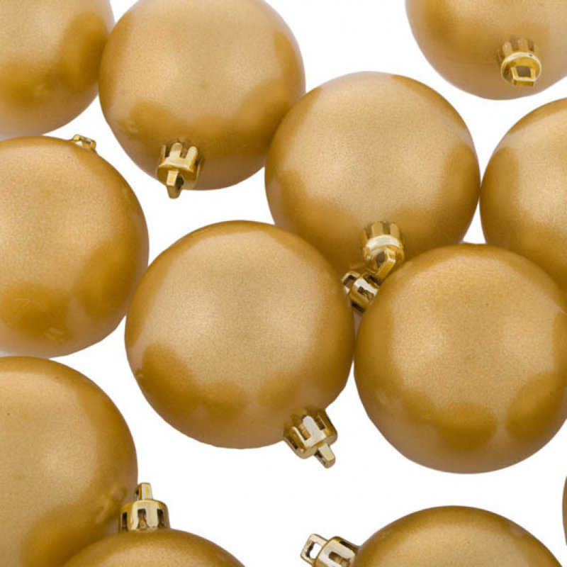 6cm Ball Ornament, Metallic Gold