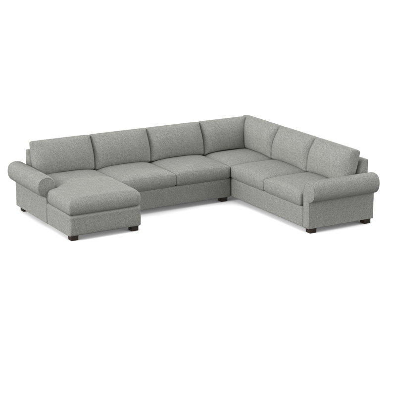 140" Wide Right Hand Facing Sleeper Corner Sectional, Hybrid, Connelly Dove