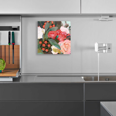 «Eucalyptus Bouquet I» par Victoria Borges, art mural en verre acrylique