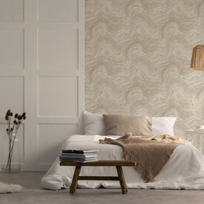 The Bricks and More Marble optic 10.05m x 53cm Matte Wallpaper Roll